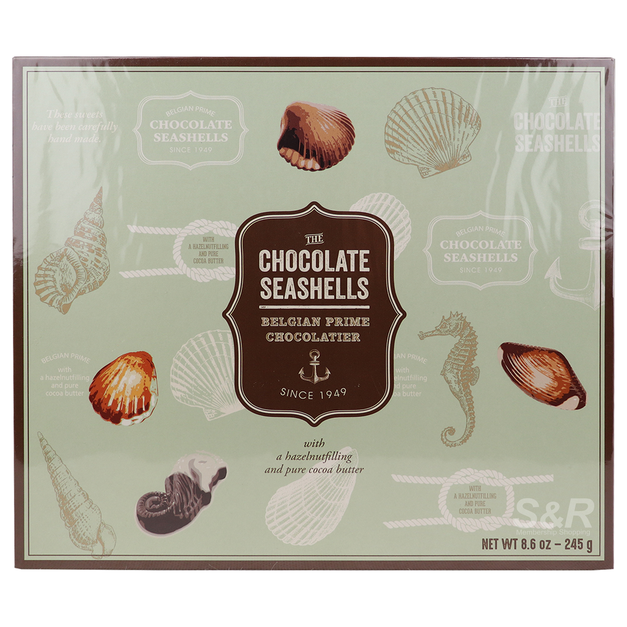 The Chocolate Seashells Belgian Prime Chocolatier 245g The Chocolate Seashells Belgian Prime Chocolatier 245g